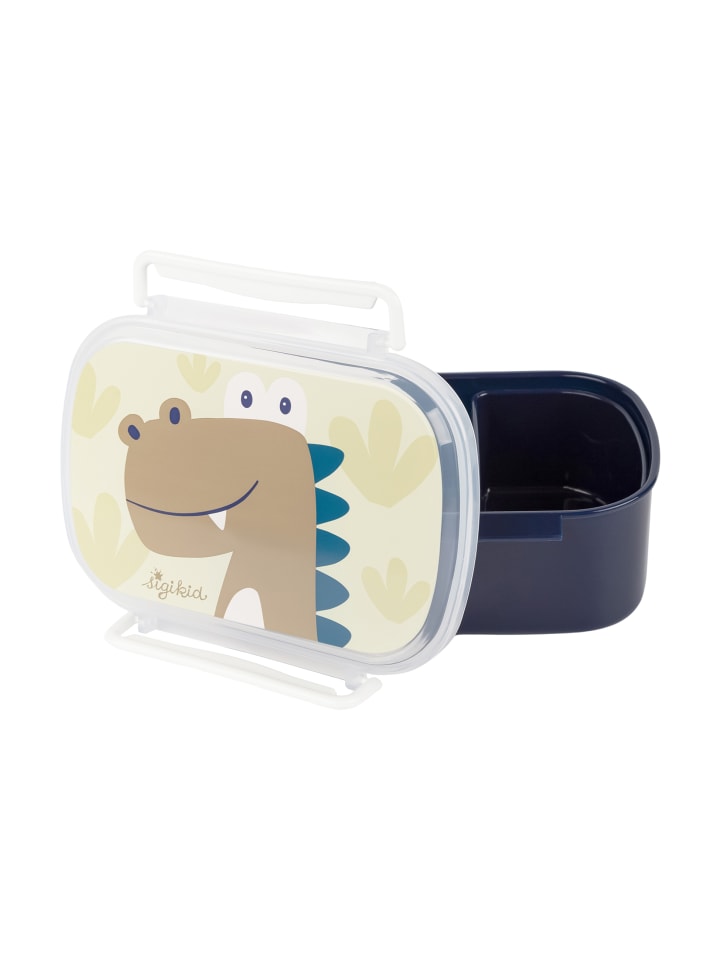 Sigikid Kindergarten-Set Trinkflasche & Brotdose in Beige/Blau Dino günstig kaufen onesize