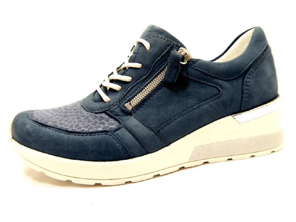 WALDLÄUFER Freizeit Schnürer blau