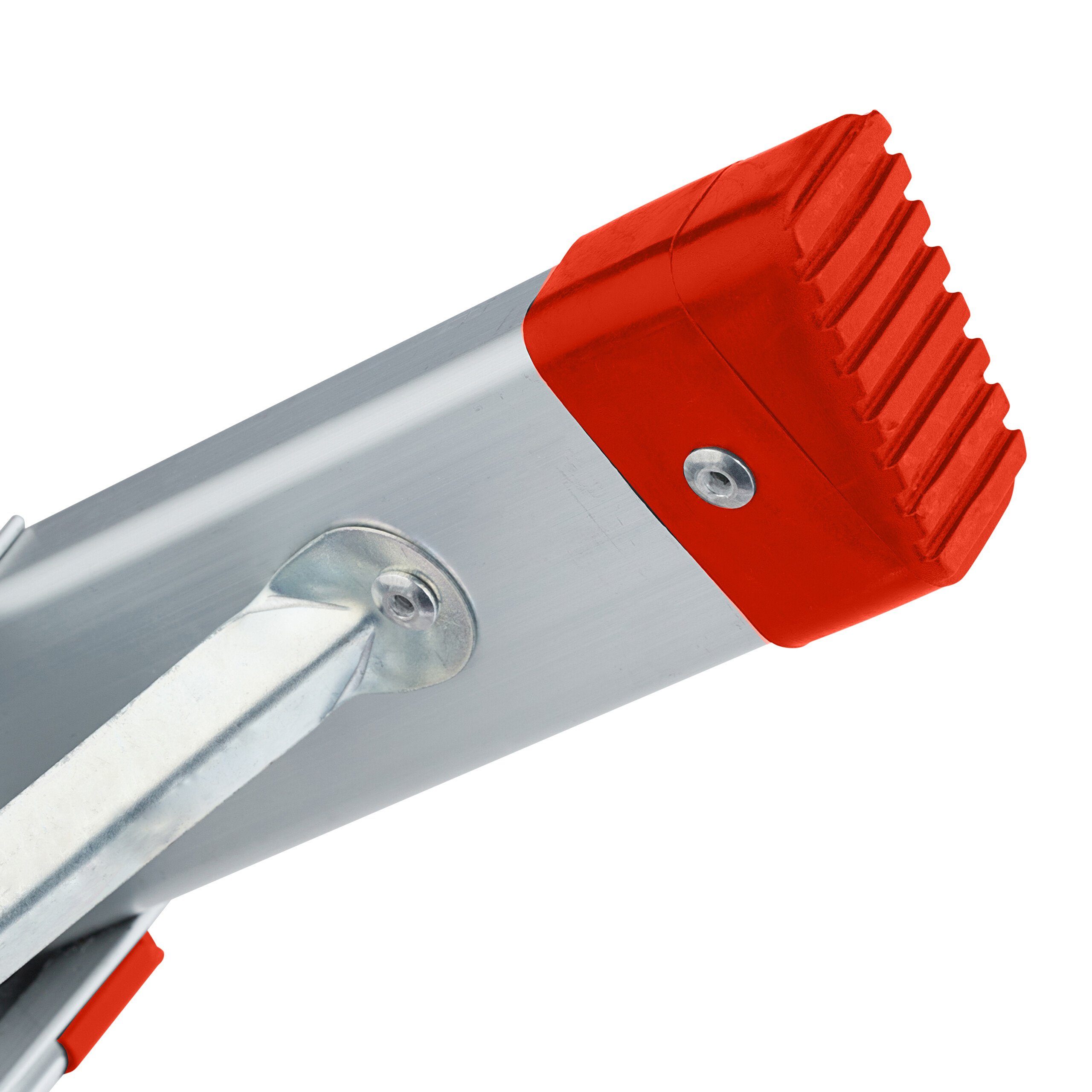 relaxdays Bockleiter Klappbare Trittleiter aus Aluminium, 4 Stufen