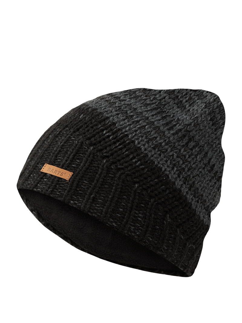 Beanie mit Fleecefutter Modell 'Brighton' in schwarz