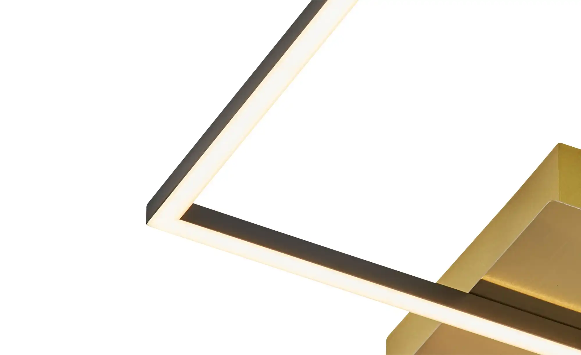 KHG LED-Deckenleuchte, 2-flammig, schwarz/goldfarben