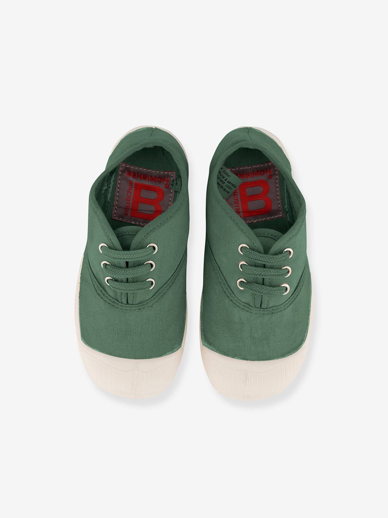 Tennis à lacets coton enfant BENSIMON® rose