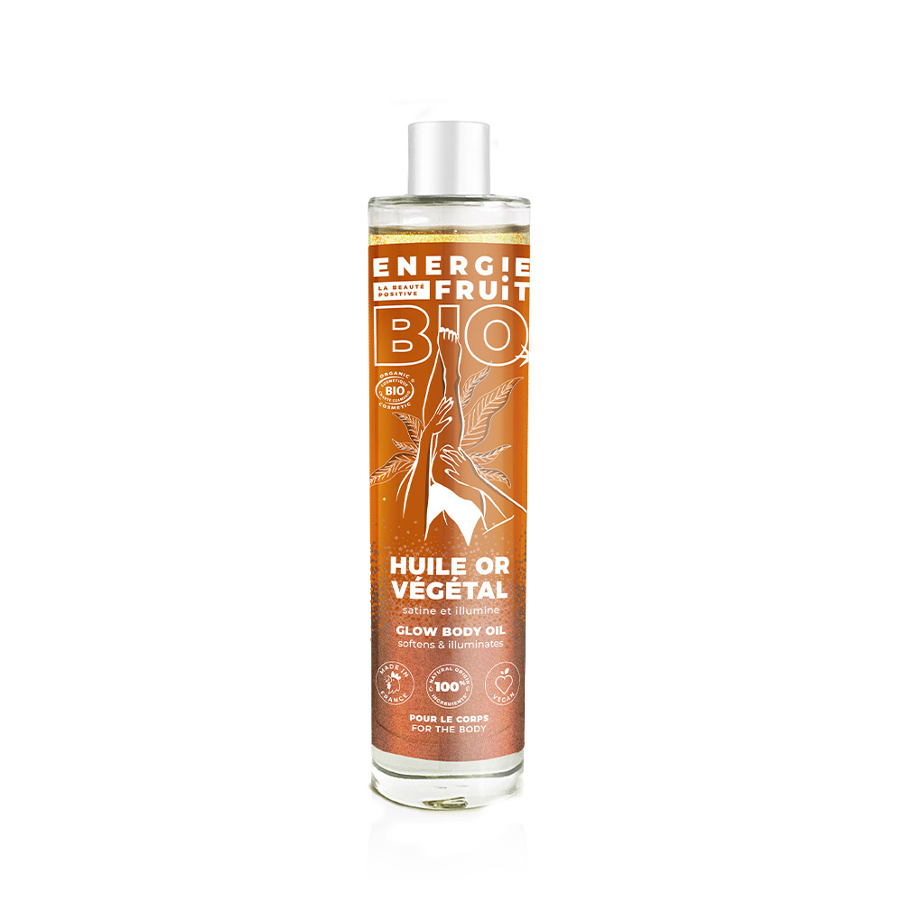 energie fruit MON HUILE OR VEGETAL CERTIFIEE BIO PAR ECOCERT HUILE POUR LE CORPS