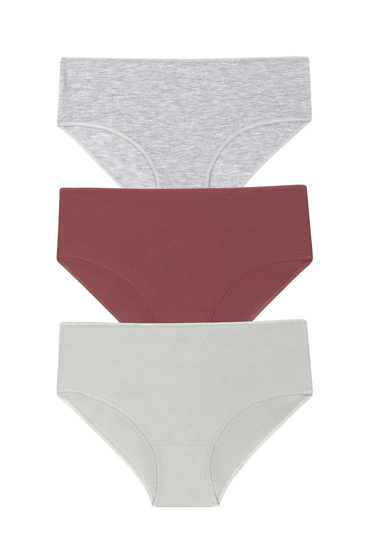 SUWEN  3er-Pack Slip-Slips mit hoher Taille