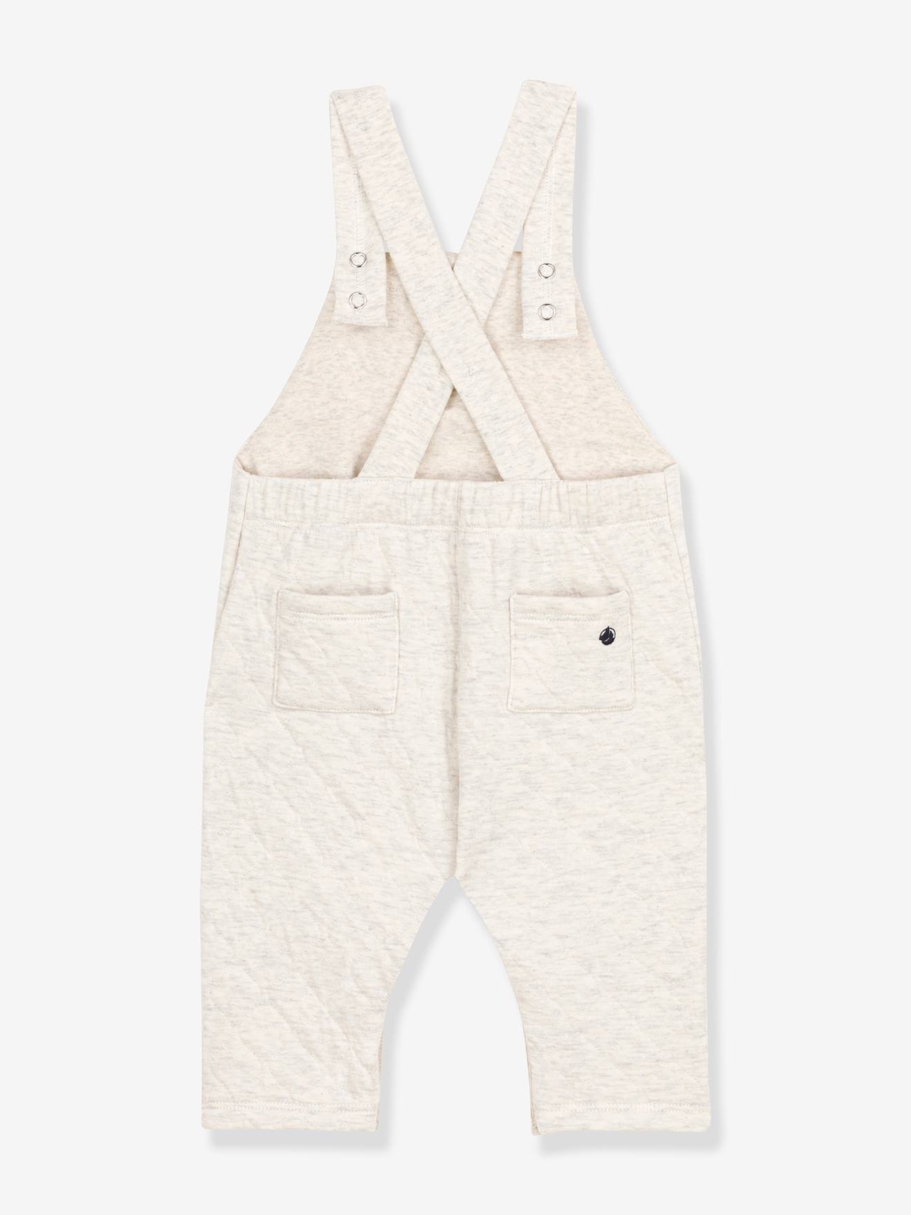 Salopette longue bébé en tubique matelassé
