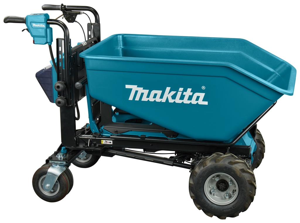 Makita DCU603Z 2 x 18V trådløs trillebår med beholder ekskl. batterier og lader