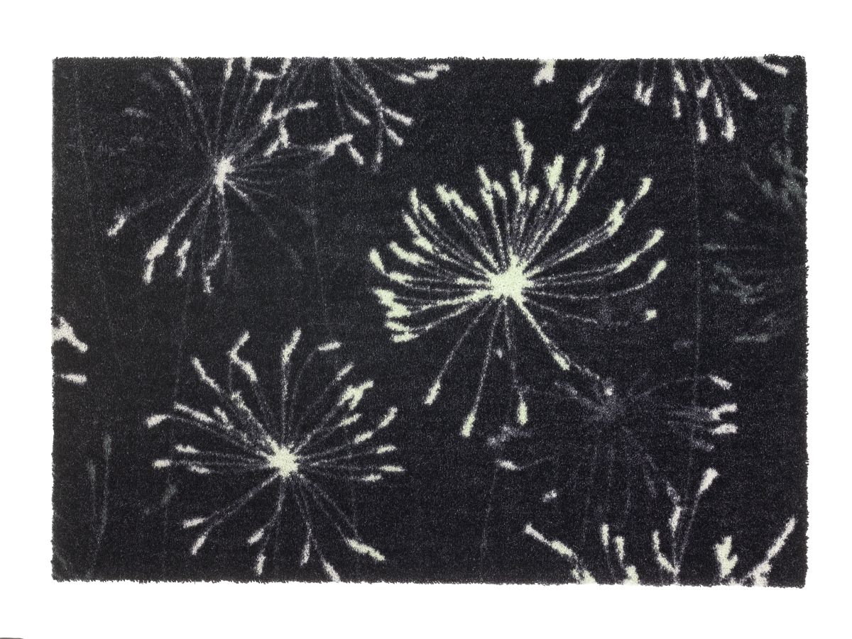 Schöner Wohnen Türmatte Manhattan Pusteblume Anthrazit 50 x 70 cm