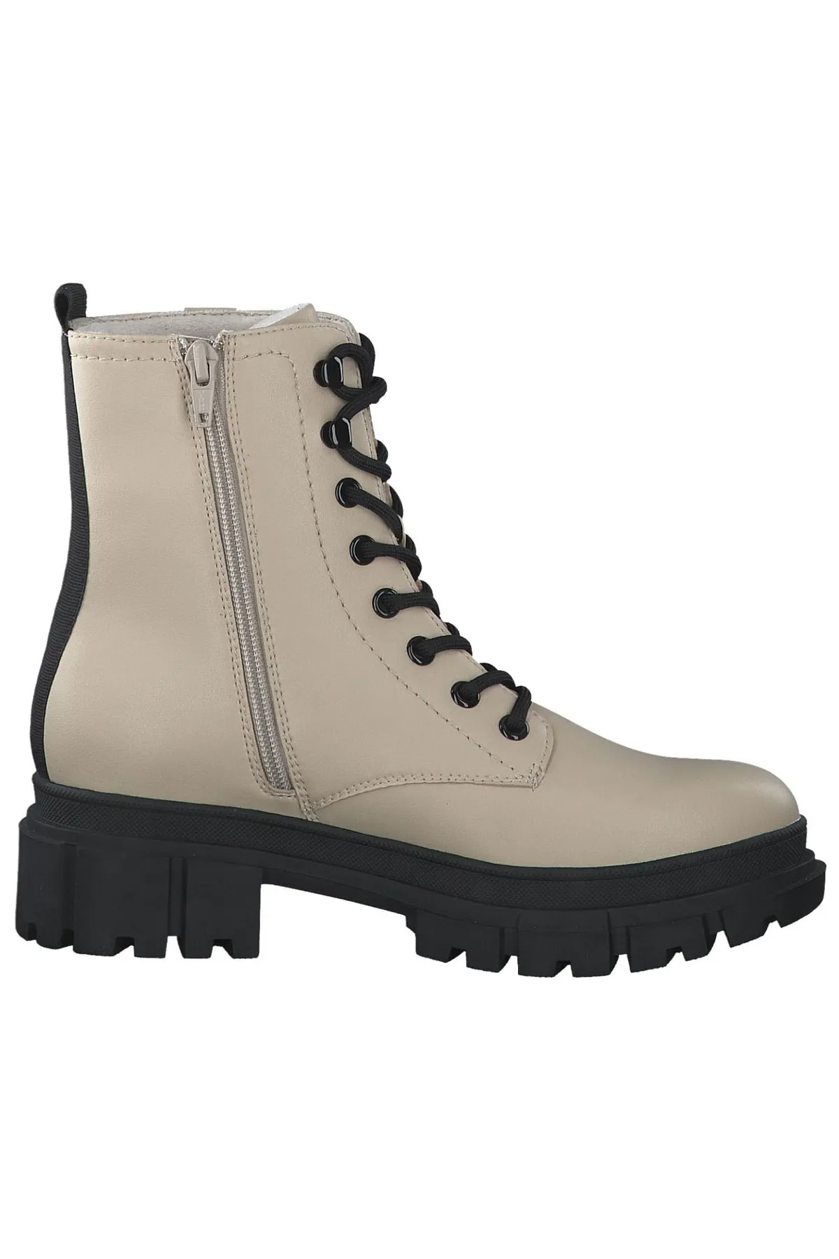 s.Oliver  Stiefelette - Beige - Blockabsatz
