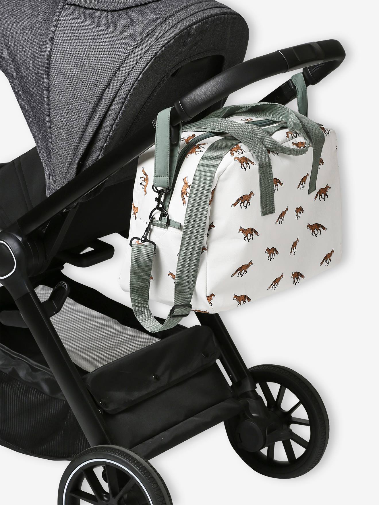 Vertbaudet Wickeltasche SOMMER - wollweiß füchse