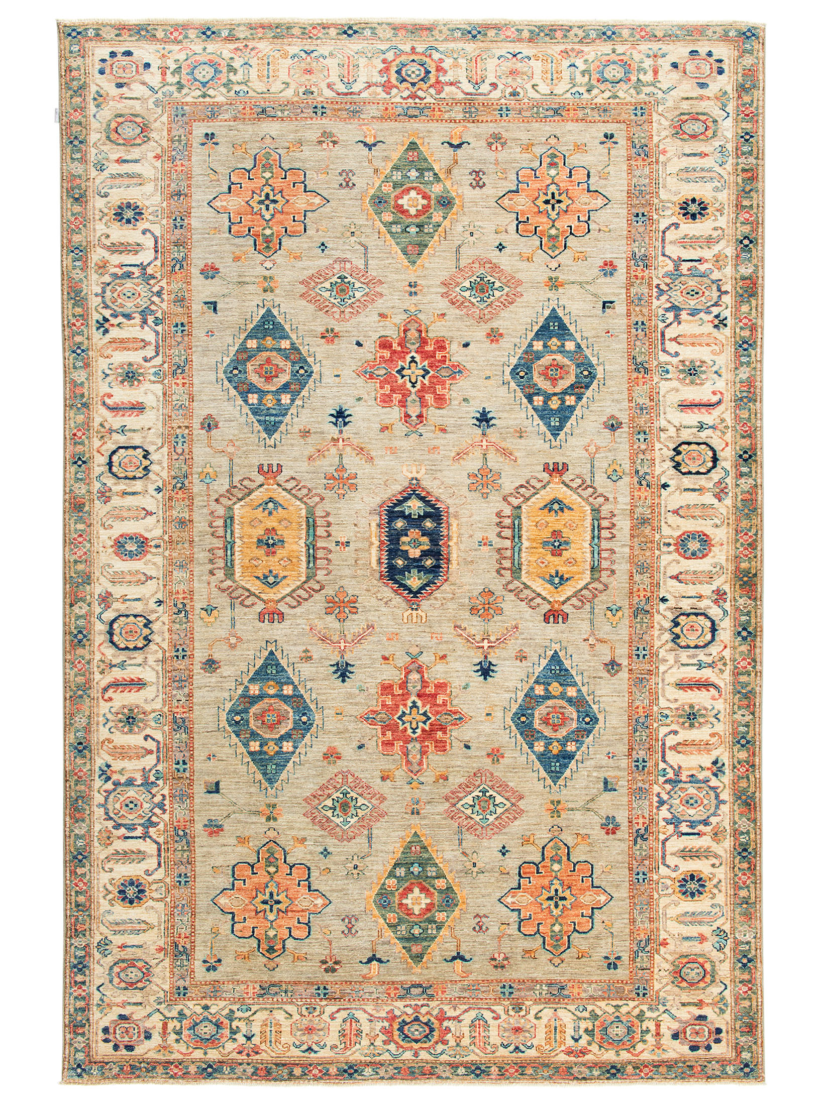 Kazak Ghazni ca. 198 x 299 cm, Unikat / Einzelstück