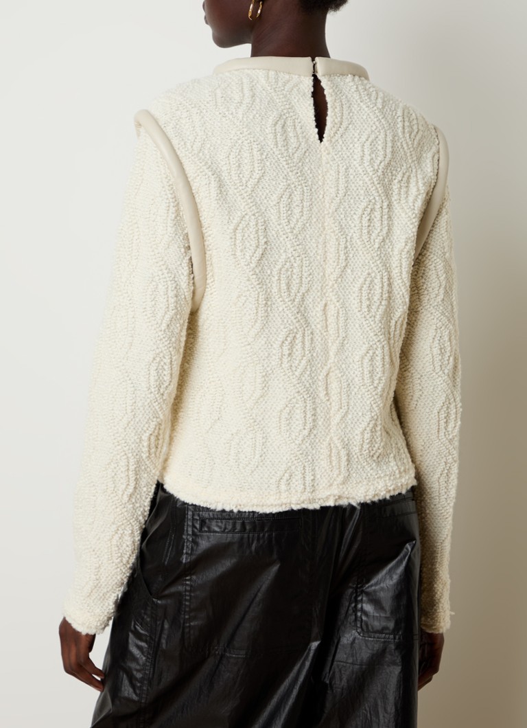 Maglione Isabel Marant Ladiva a maglia grossa in misto lana con dettagli in agnello