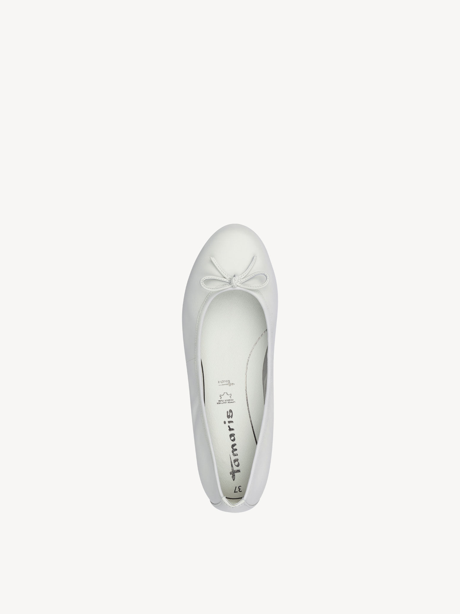 Ballerine en cuir - blanc