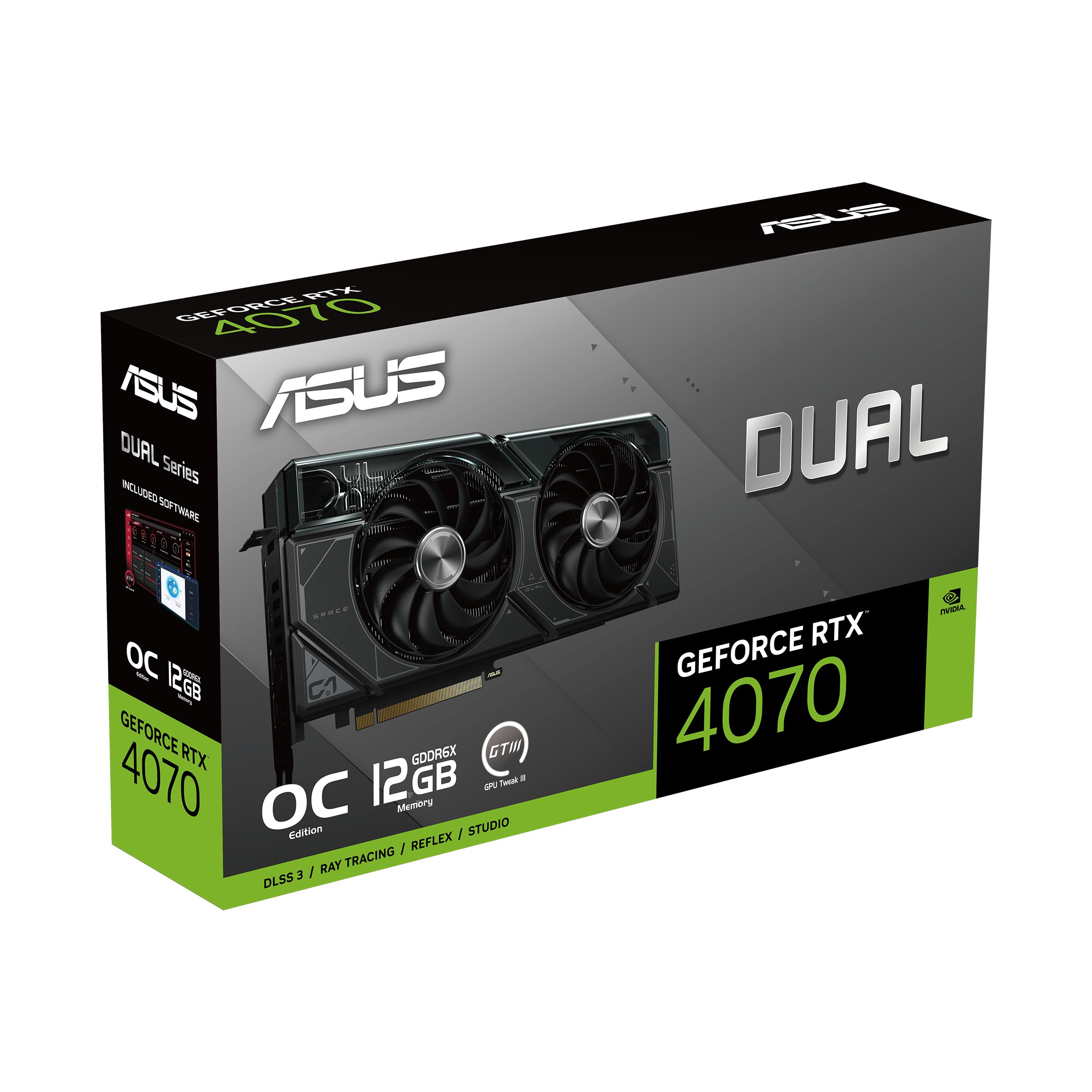 Asus DUAL-RTX4070-O12G Grafikkarte (12 GB, GDDR6X)