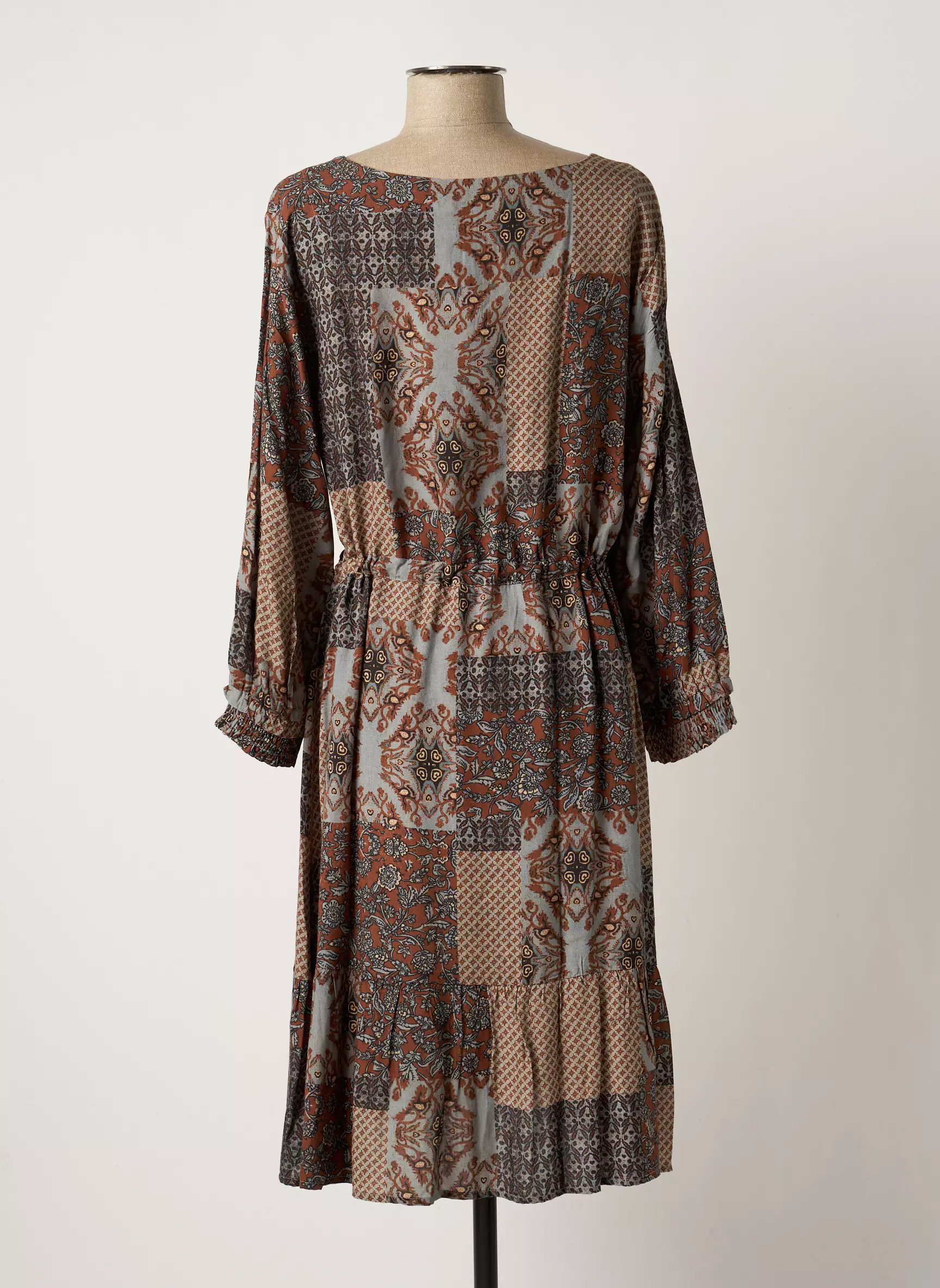 Cream Robes Mi Longues Femme couleur marron