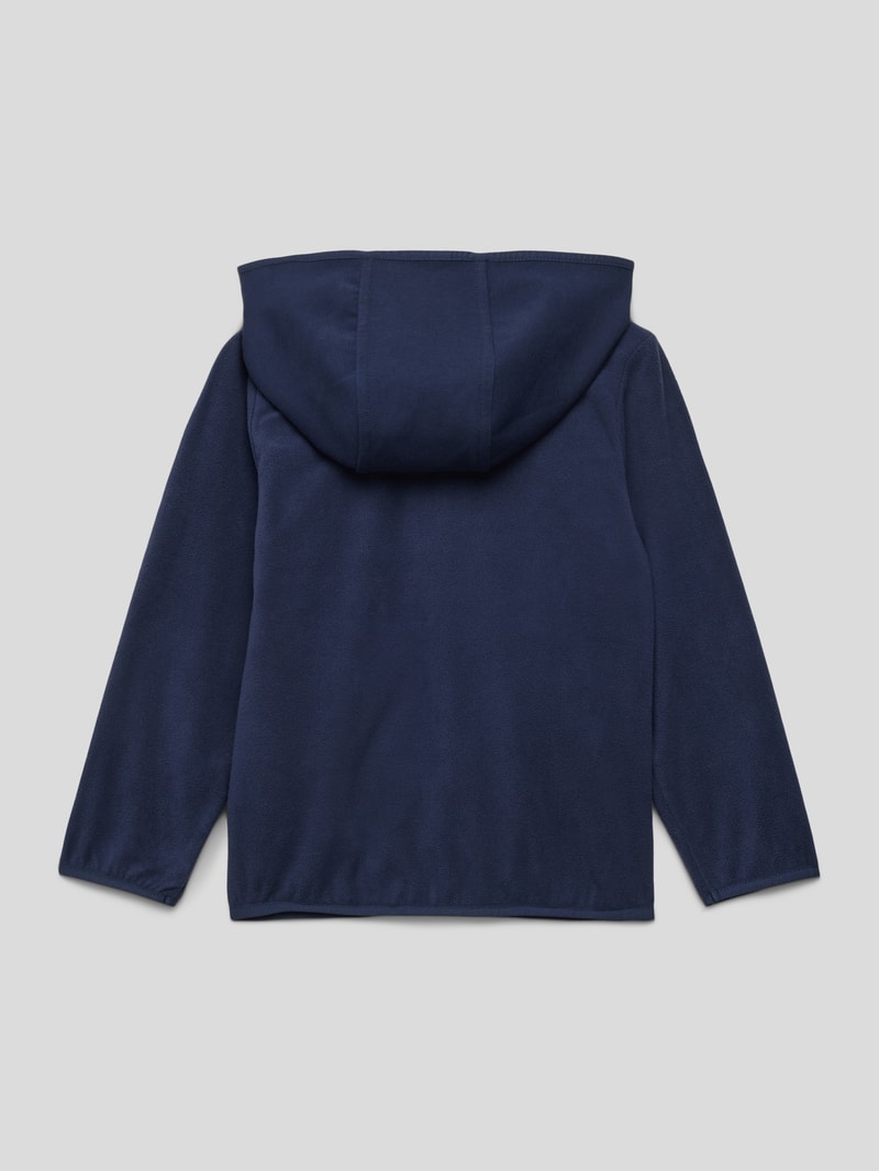 Sweatjacke mit Brusttasche in marineblau