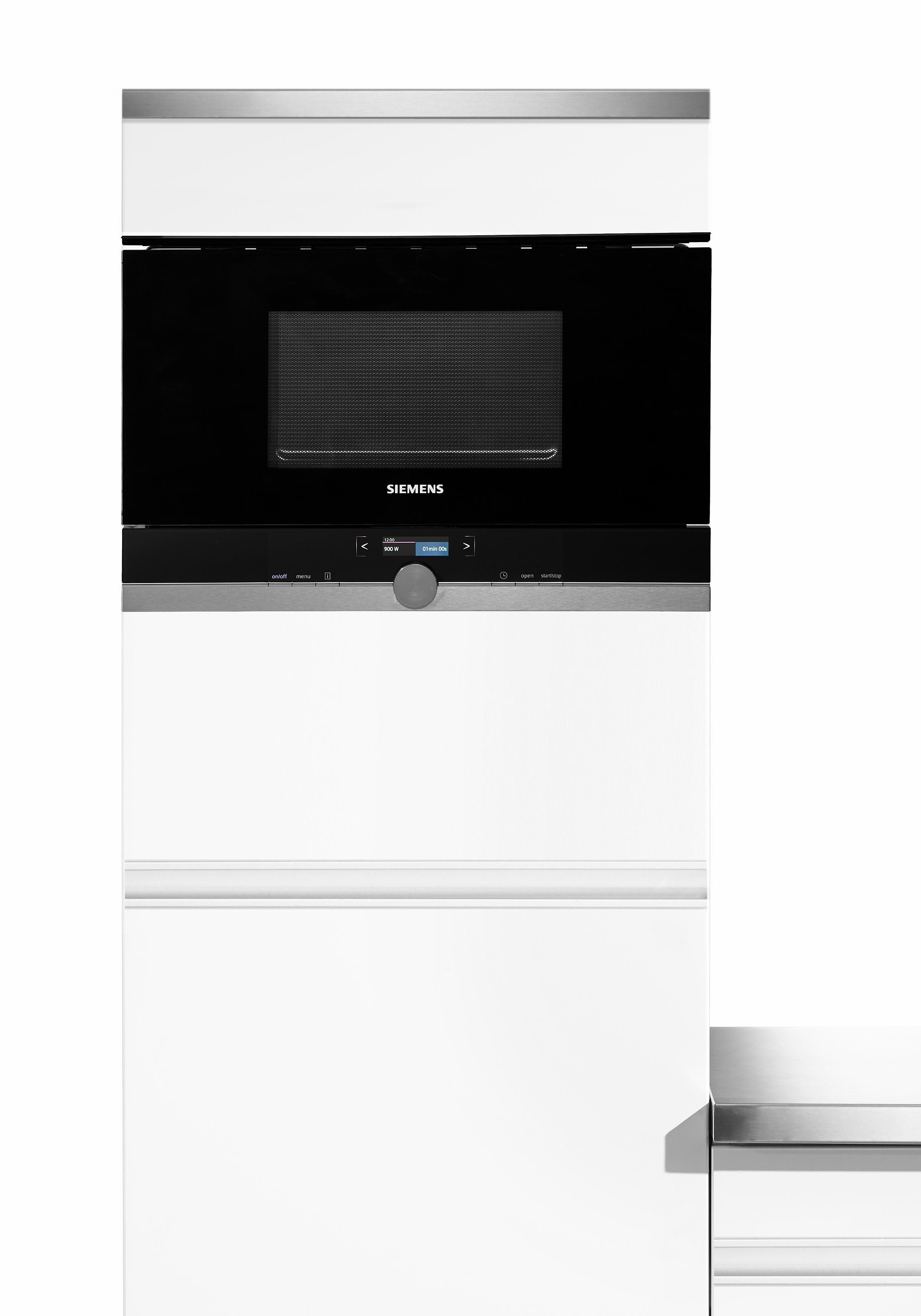 SIEMENS Einbau-Mikrowelle BF634LG, Mikrowelle, 21 l, iQ700