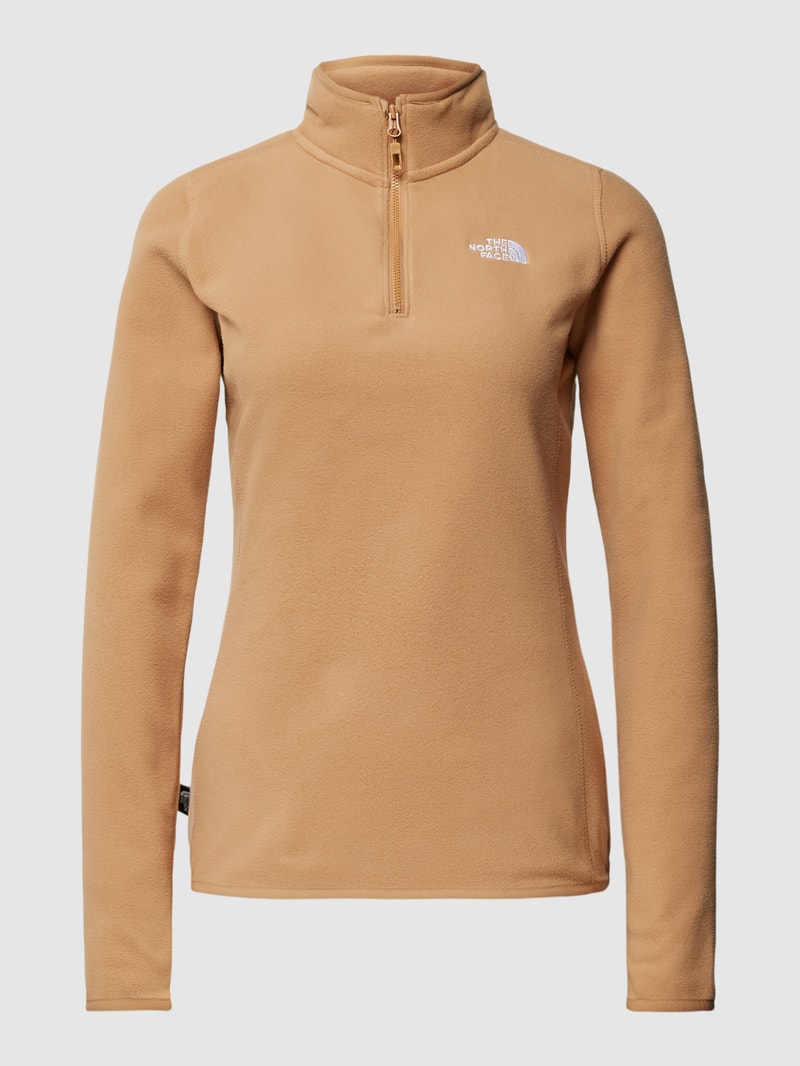 Sweatshirt mit Label-Stitching Modell 'DUSTY' in camel