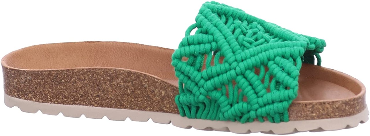 VERBENAS Komfort Sandalen grün VERDE