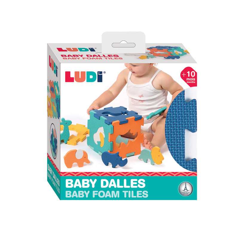 Puzzle mousse baby dalles animaux LUDI