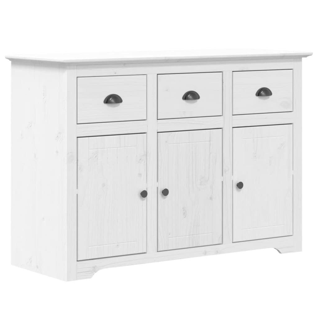 vidaXL Sideboard Sideboard BODO Weiß 115x43x79,5 cm Massivholz Kiefer (1 St)