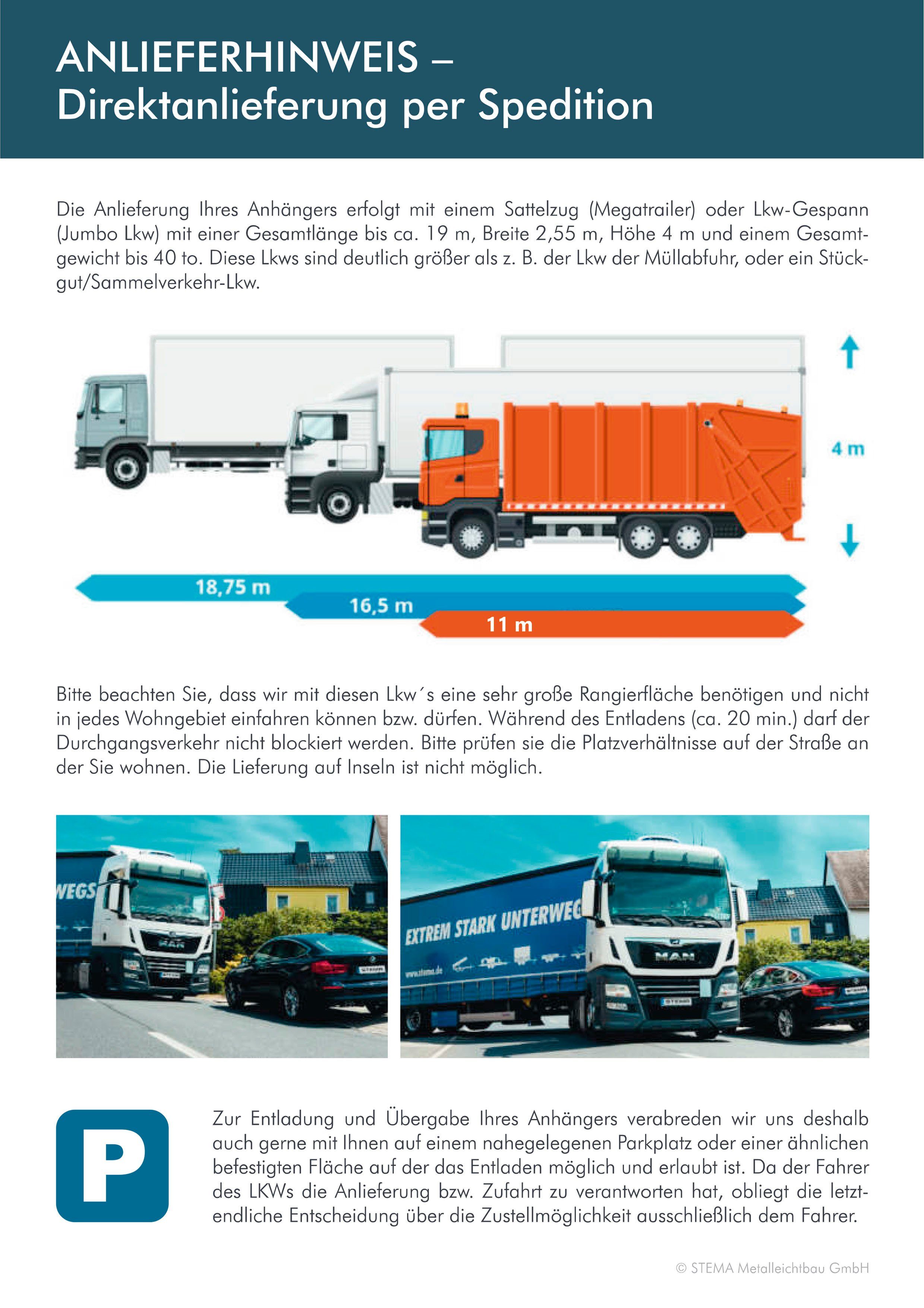 STEMA PKW-Anhänger P-Box 1300, max. 846 kg, Tieflader Kofferanhänger, gebremst