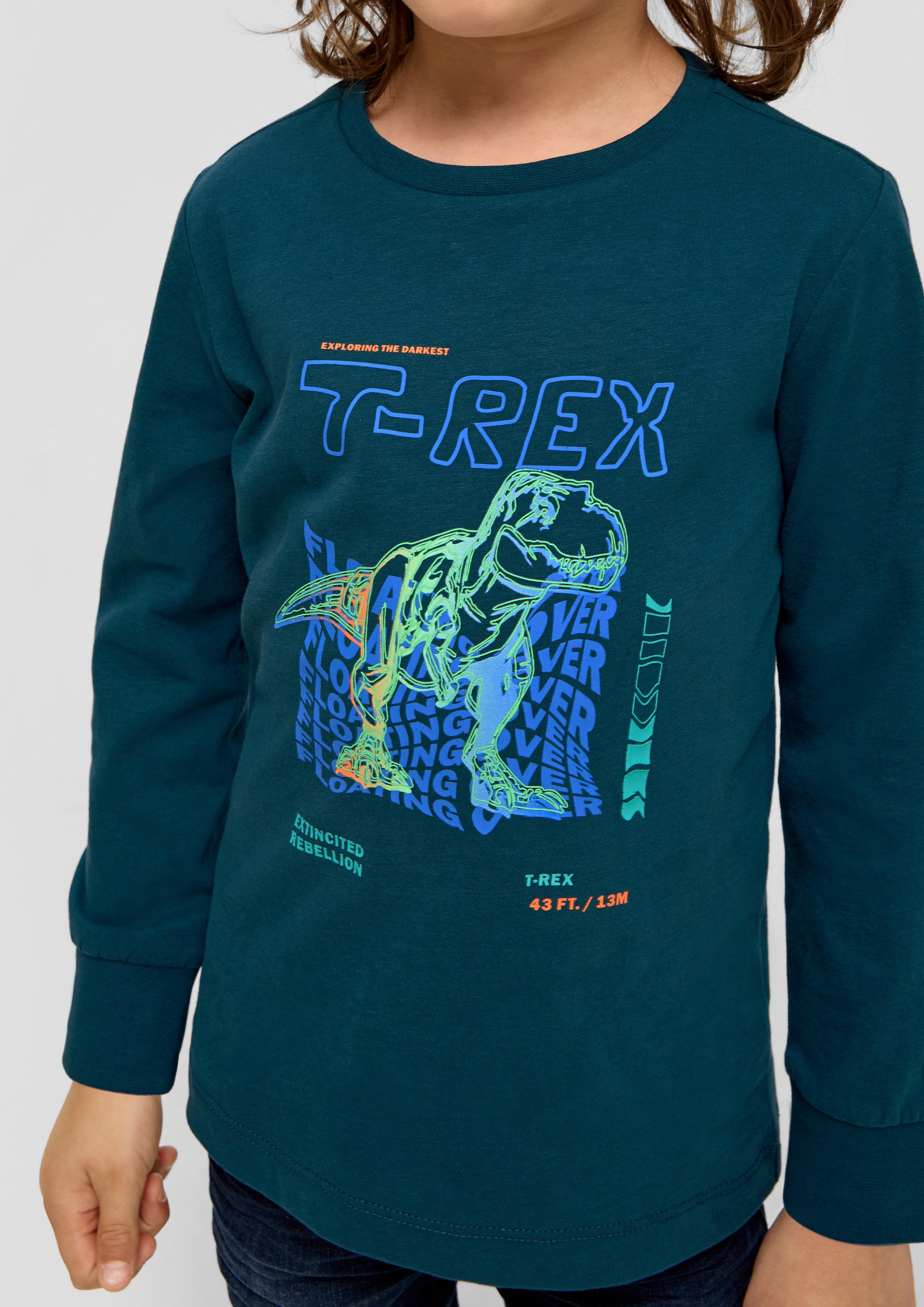 Longsleeve mit gummiertem Print  2134106-6904