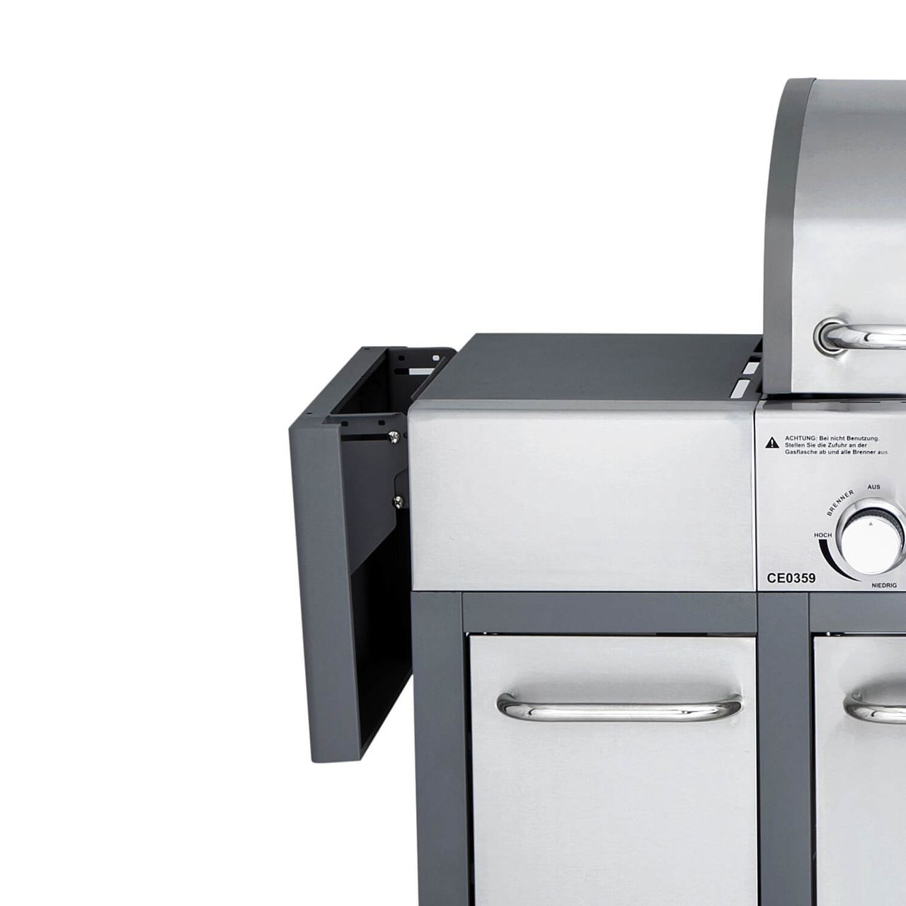 Allgrill Major Seitentisch-Set grau 2tlg. 49x33cm 1,8kg