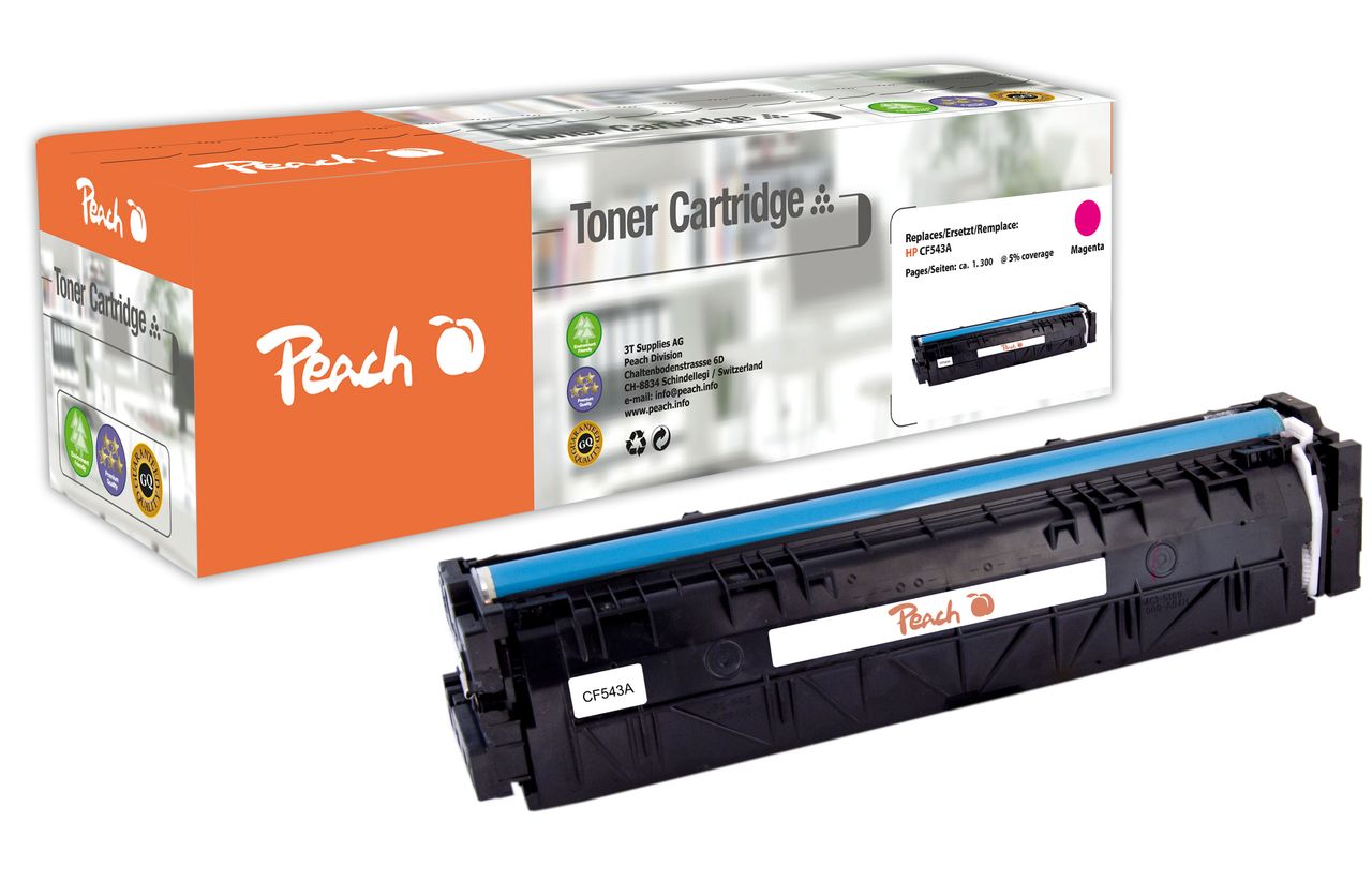 Peach Tonermodul magenta ersetzt HP No. 203A M