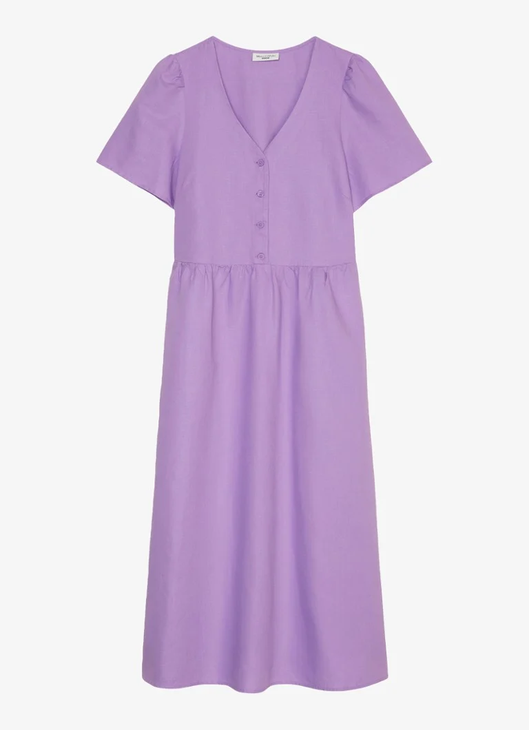 Marc O'Polo Denim Midi -paitamekko pellavasekoitetta