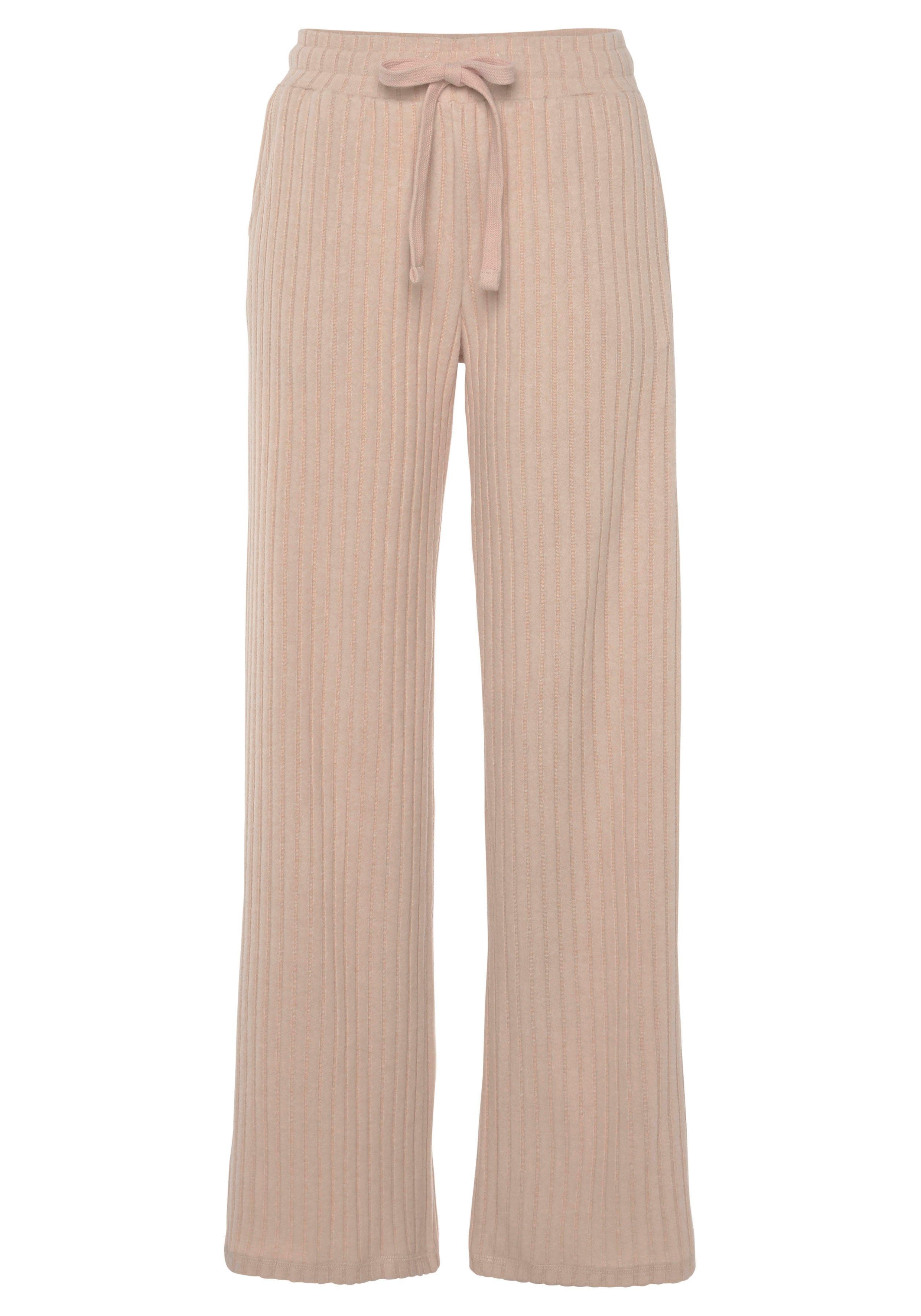 LASCANA Homewearhose -Loungehose (1-tlg) mit weitem Bein und seitlichen Taschen, Loungeanzug