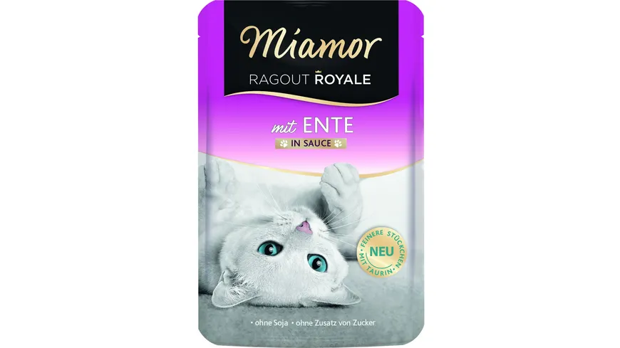 Miamor Katzennassfutter Ragout Royale mit Ente in Sauce 100 g