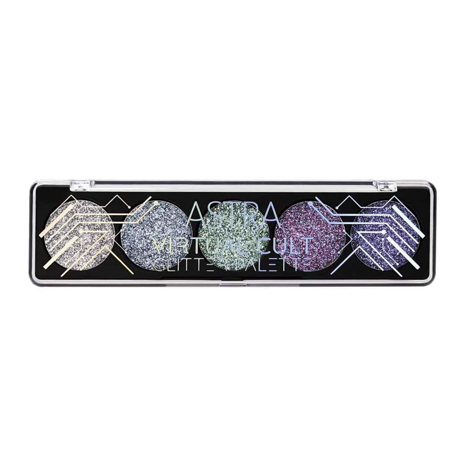Paleta de glitter VIRTUAL CULT - Paleta de sombras, Sombra compacta para olhos