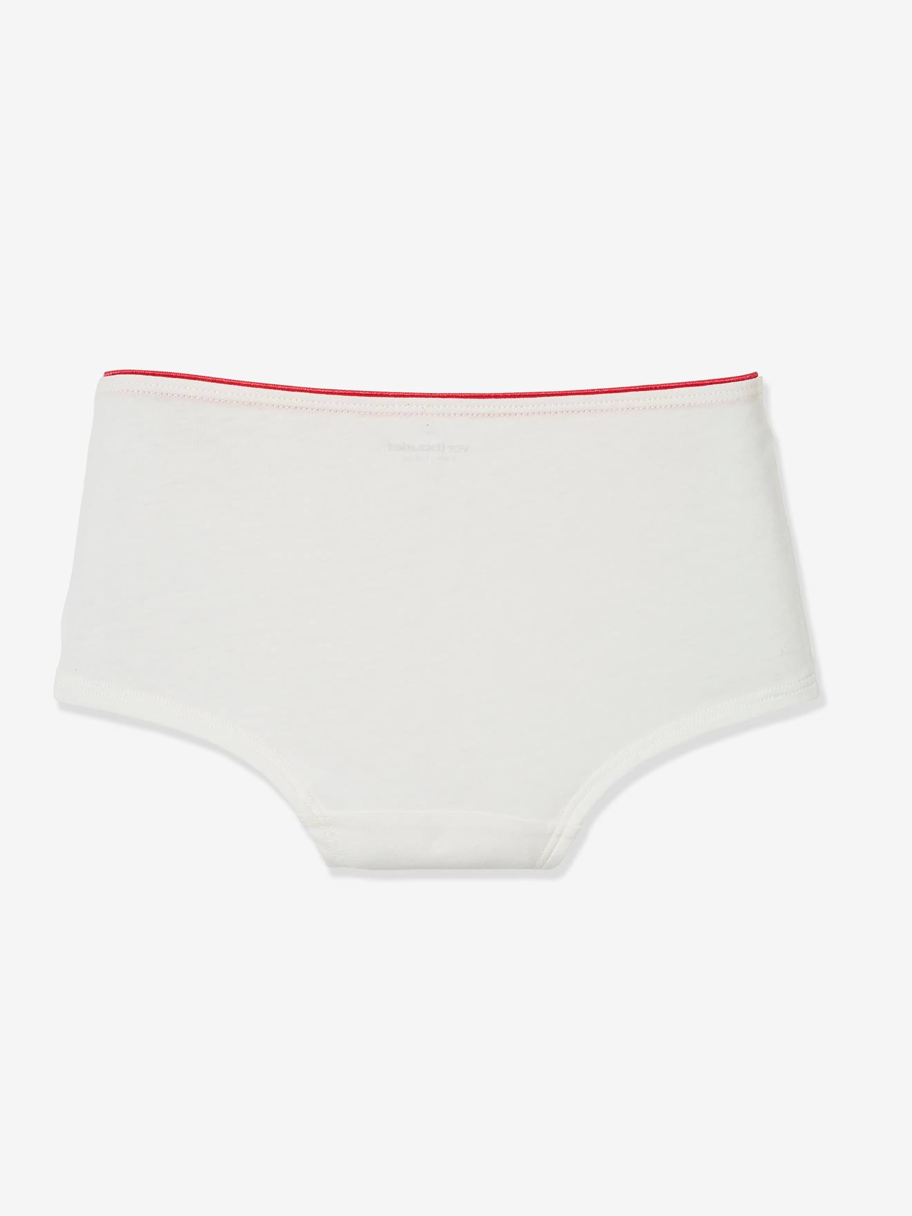 Les 4 shorties fille BASICS lot rose