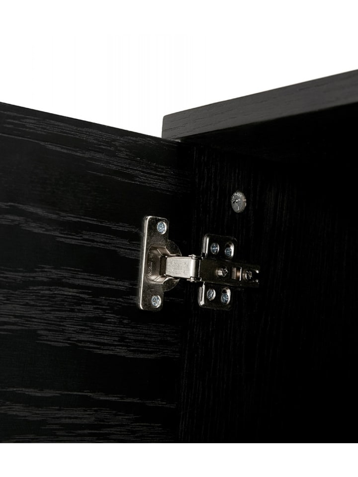 KADIMA DESIGN Sideboard Anrichte Schwarz Holz 160cm | Minimalistisches Design in Schwarz günstig kaufen onesize