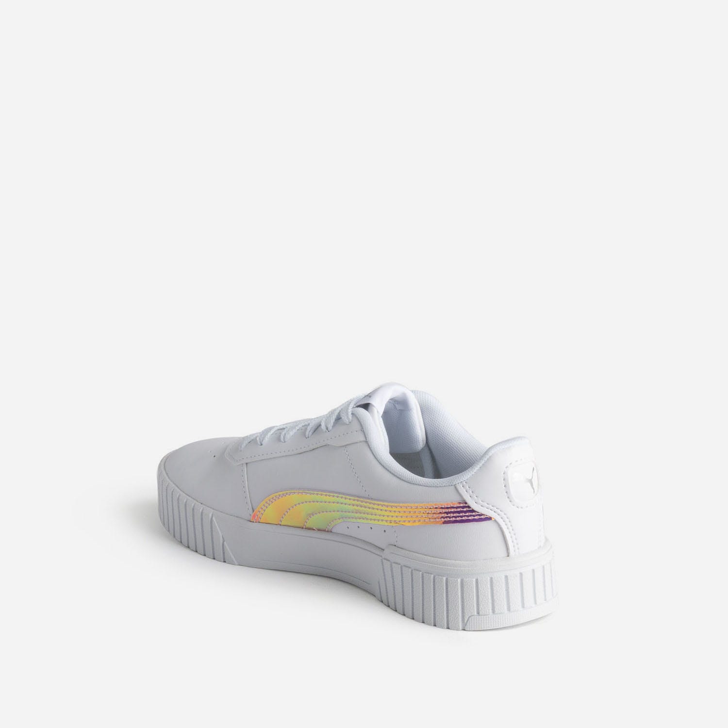 Tennis PUMA blanche et iridescente à plateforme
