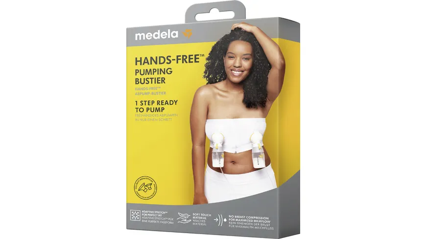 Medela Hands-free™ Abpump-Bustier weiß, GR. L weiß