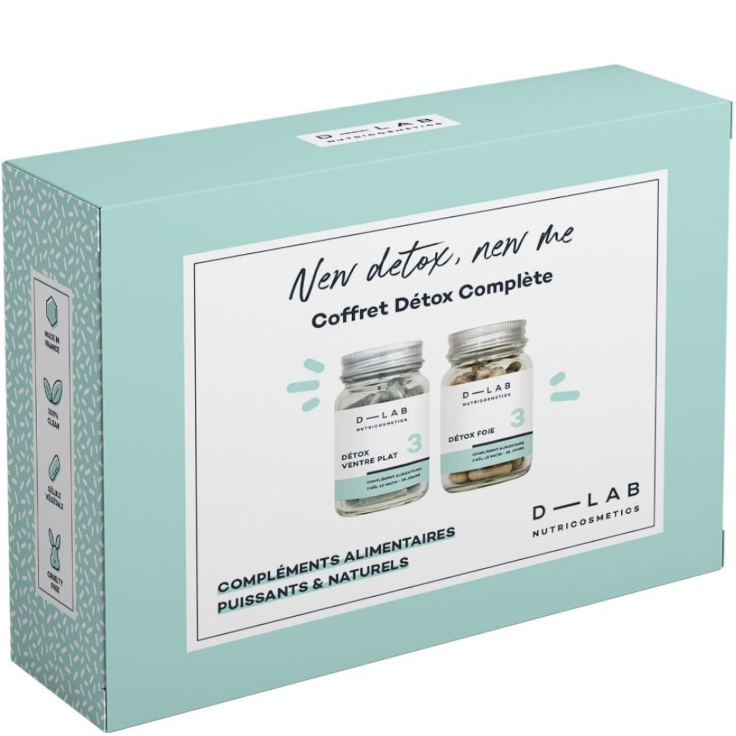 d-lab nutricosmetics Détox Complète Coffret Compléments Alimentaires 2x 56 Gélules