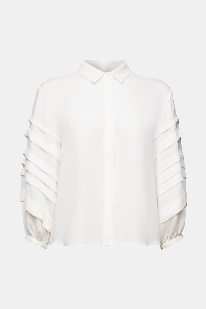 Plissierte Hemdbluse