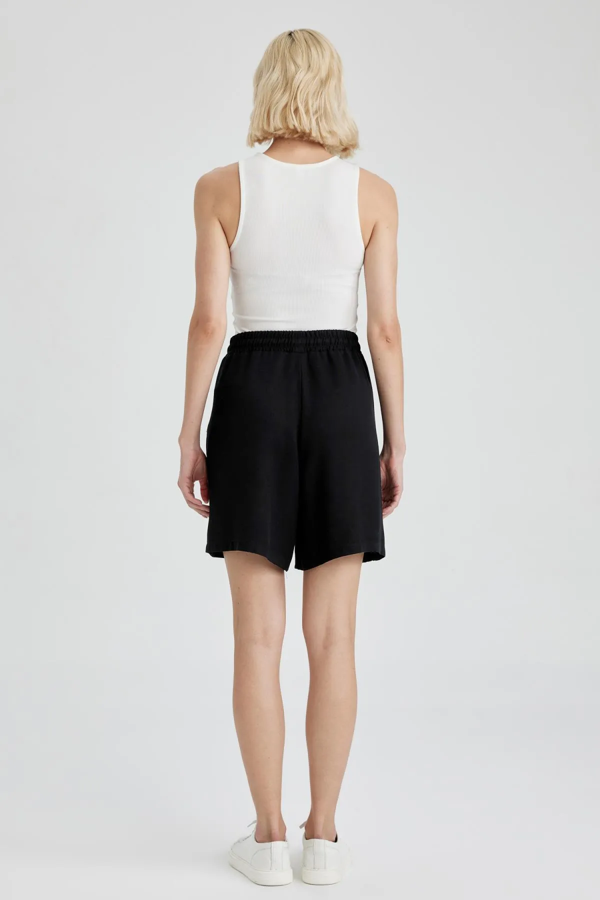 DeFacto  Viskose-Shorts mit hoher Taille und kurzem Bein I6760az23hs