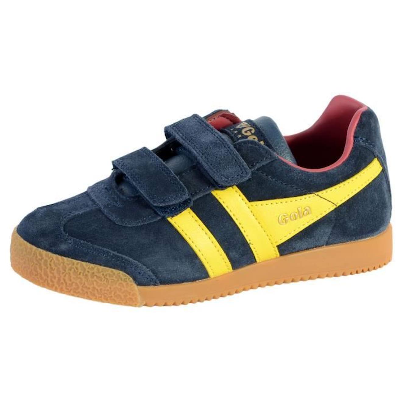 Basket Gola Enfant Harrier Velcro bleu