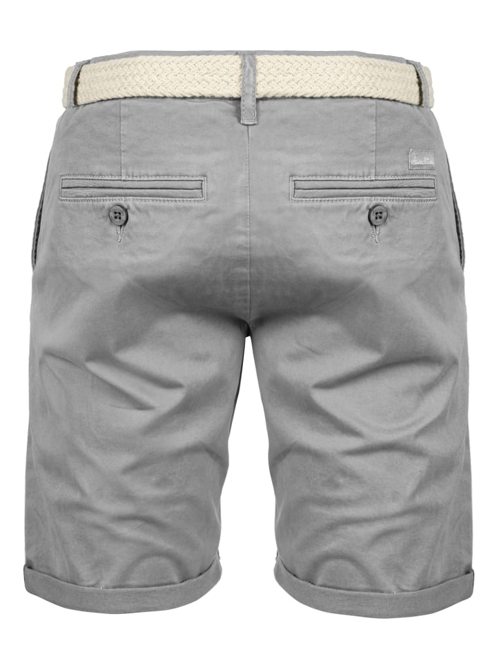 Amaci&Sons Chinoshort inkl. Gürtel BERWYN in Hellgrau günstig kaufen