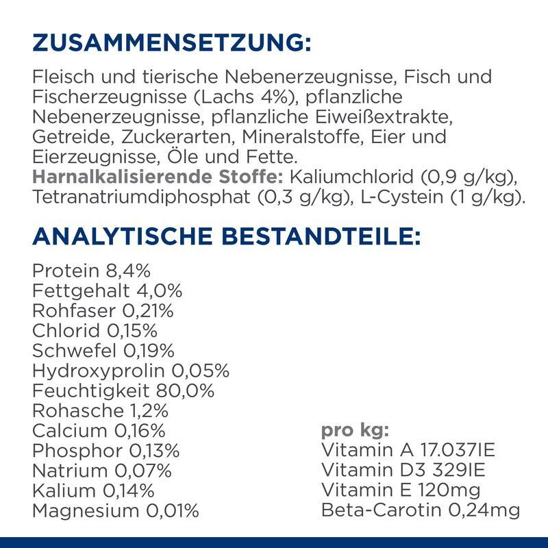 Hill's Urinary Hill's Prescription Diet c/d Multicare Urinary Care Lachs 24x85 g