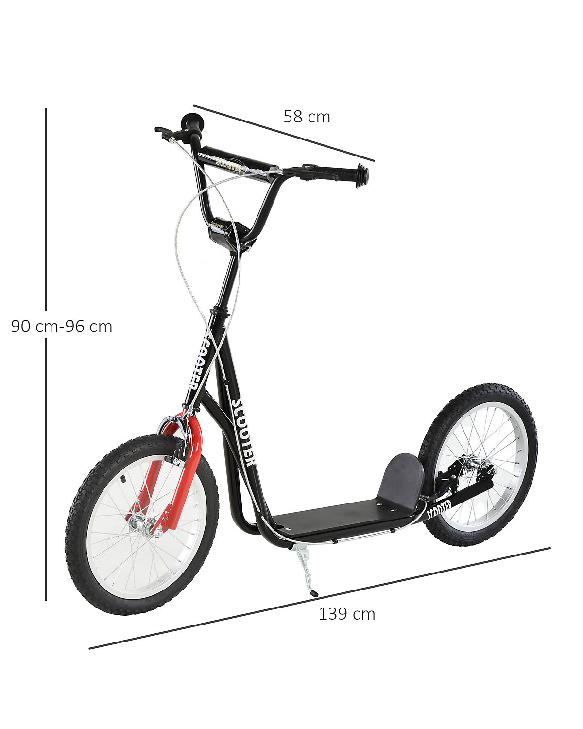Kinderscooter mit Handbremse
