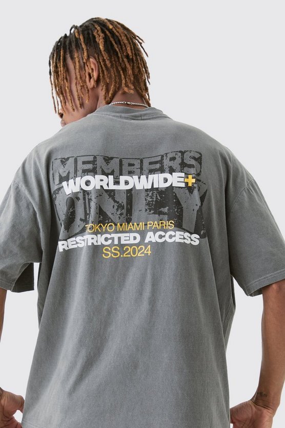 Tall T-Shirt mit Worldwide-Print