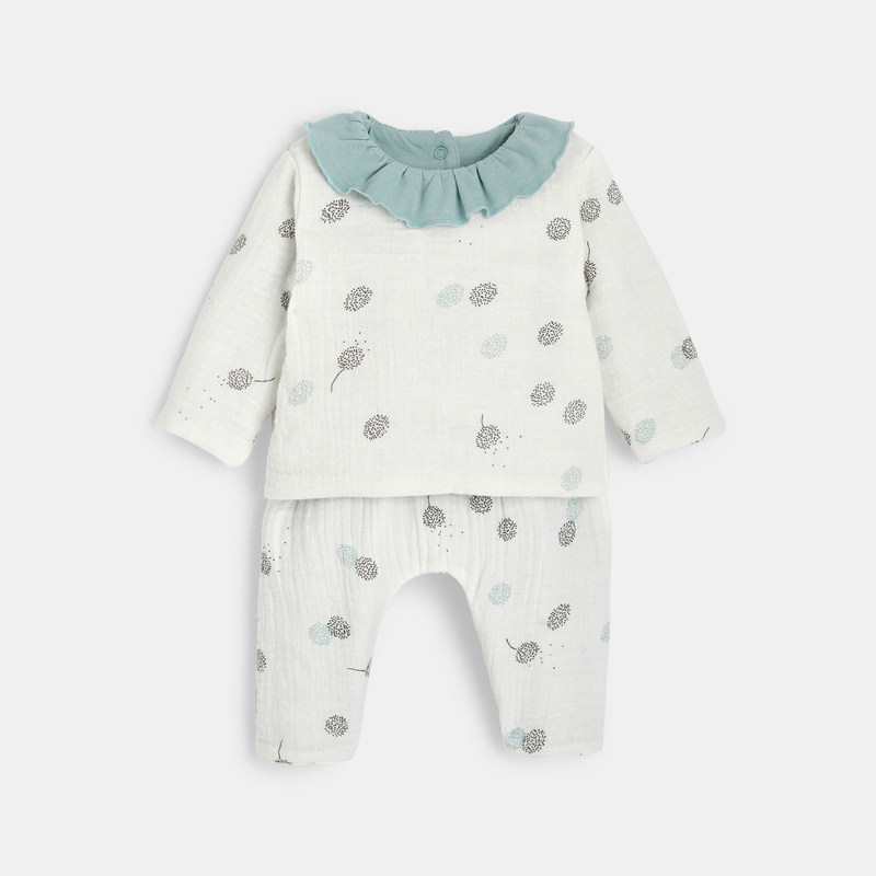 Ensemble réversible bébé fille