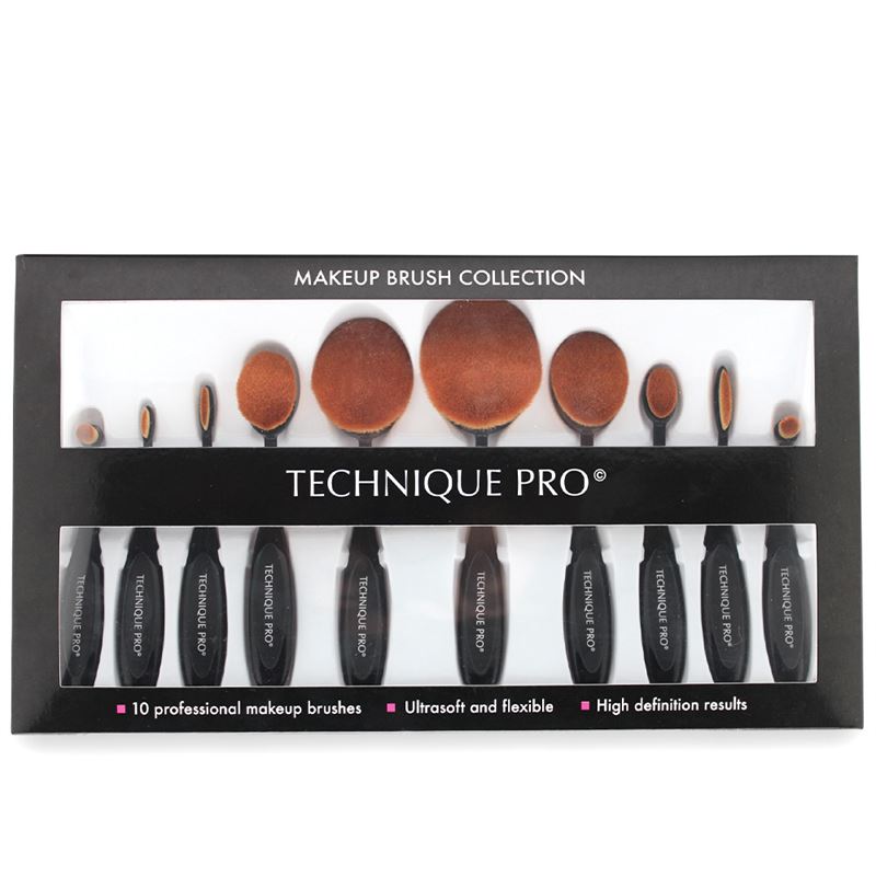 Technique PRO Ovalen Schminkpinseln - 10 Stück