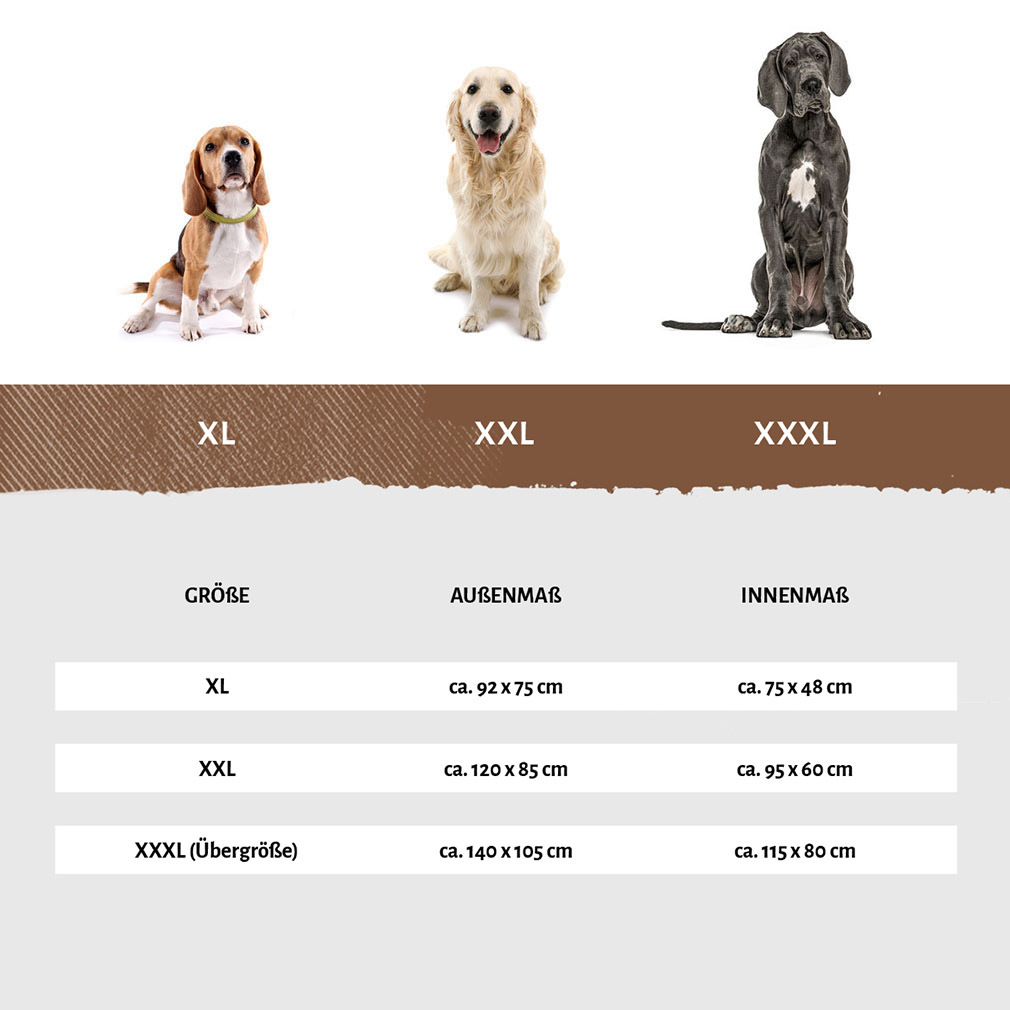Knuffelwuff Hundematten Knuffelwuff Kunstleder Hundebett Jerry schwarz XL