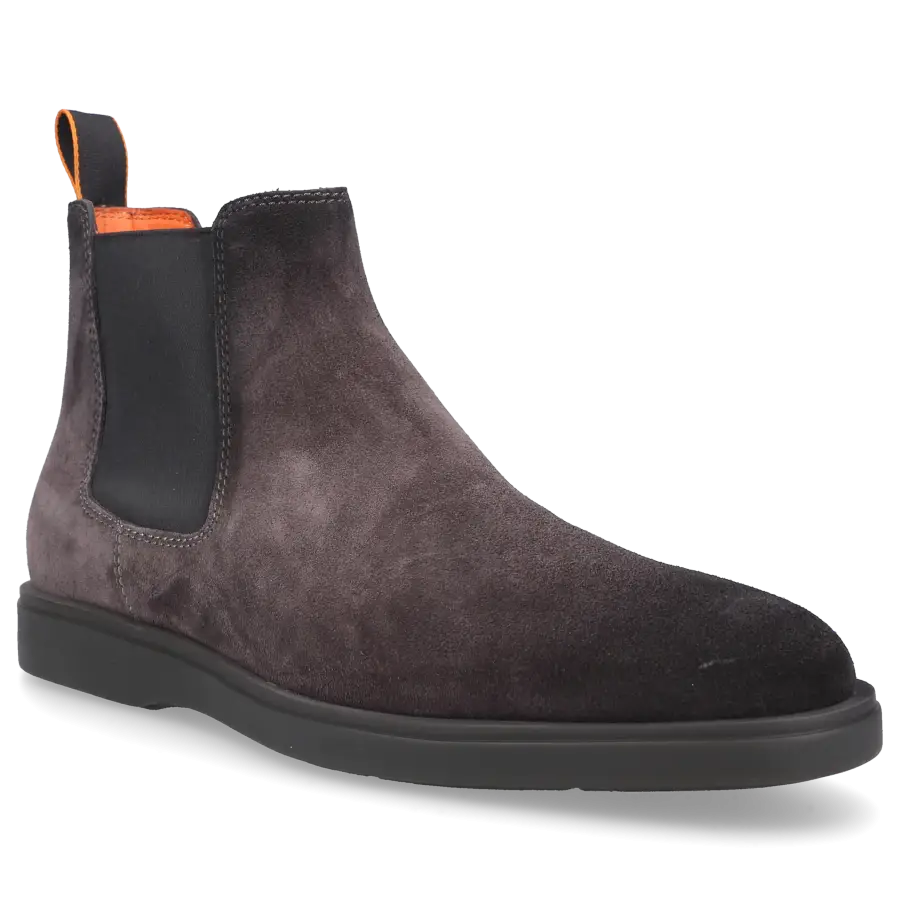 Santoni - Chelsea Boots 18588 Veloursleder - grau