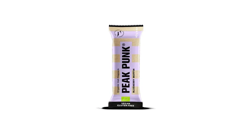 PEAK PUNK Organic OAT Flapjack Blueberry Muffin 60 g