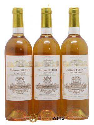 Château Filhot 2ème Grand Cru Classé  1997 - Lot de 3 Bouteilles